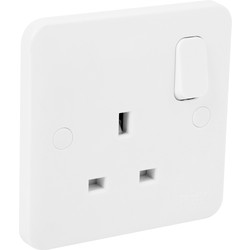 Schneider Electric / Schneider Electric Lisse Switched Socket 1 Gang Double Pole
