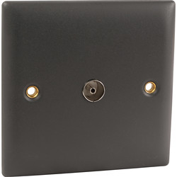 Power Pro / Power Pro Anthracite Coaxial Outlet Single