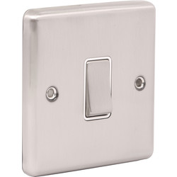 Wessex Brushed Stainless Steel Switch Intermediate