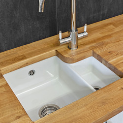 Reginox Undermount Ceramic Kitchen Sink & Drainer