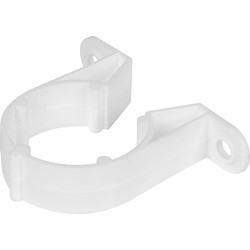 Aquaflow Pipe Clip 40mm White - 27469 - from Toolstation