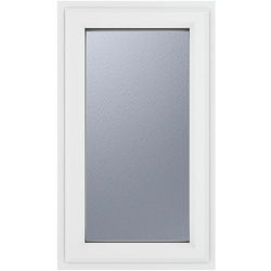 Crystal Casement uPVC Window Right Hand Opening 610mm x 1040mm Obscure Double Glazing White
