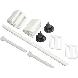 Fluidmaster Fluidmaster Toilet Seat Hinges White - 27716 - from Toolstation