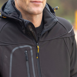 JCB Trade Hooded Softshell Jacket