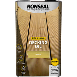 Ronseal Ronseal Decking Oil 5L Natural - 27837 - from Toolstation