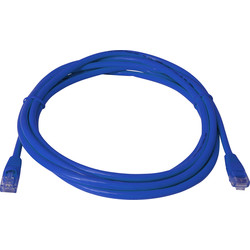1.0m CAT5E UTP Patch Lead Blue