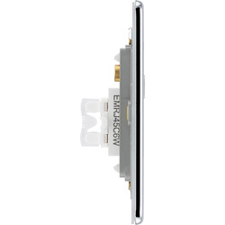 BG Screwless Flat Plate Polished Chrome RJ45 Outlet