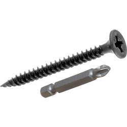 Ulti-Mate II Ulti-Mate II Stick-Fit Bugle Head Drywall Screw Black Phosphate 4.20 x 75mm - 28019 - from Toolstation