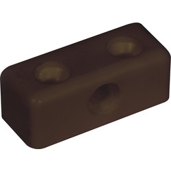 Unbranded Modesty Block Brown - 28023 - from Toolstation