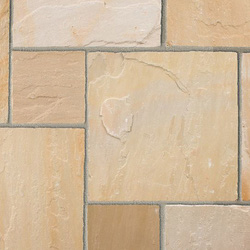 Marshalls Indian Sandstone Paving Calibrated Project Pack Buff Multi
