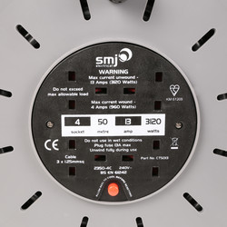 SMJ 4 Socket 13A Semi-enclosed Cable Reel