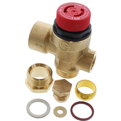 Worcester Bosch / Worcester 87161424160 Pressure Relief Valve 1/2 x 15mm x 1/8" 