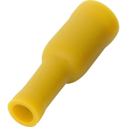 Bullet Connectors Female 6mm Yellow