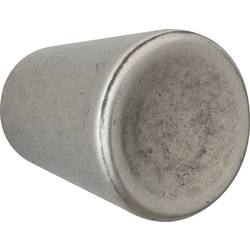 Small Bevelled Cabinet Knob Pewter Effect