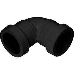 Push Fit Bend 40mm x 92.5° Black