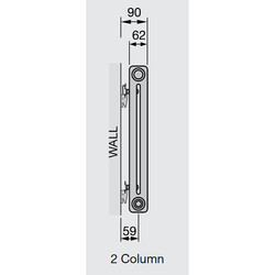 Arlberg 2-Column Vertical Radiator