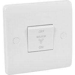 Scolmore Click Click Mode 10A Fan Isolator Switch 3 Pole - 29557 - from Toolstation