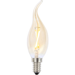 Inlight / Vintage LED Flame Tip Candle Bulb Lamp 2W SES 180lm Tint