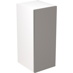 Kitchen Kit Flatpack Slab Kitchen Cabinet Wall Unit Super Gloss Dust Grey 300mm
