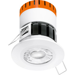 Enlite Enlite E8 Fixed 8W Fire Rated IP65 Dimmable LED Downlight 565lm Warm White - 29731 - from Toolstation