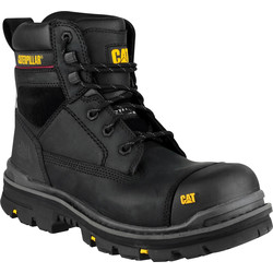 CAT Caterpillar Gravel Safety Boots Black Size 12 - 29777 - from Toolstation