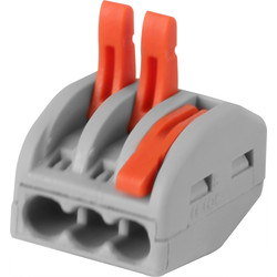 Spring Lever Connectors 3 Terminal 32A Trade Pack