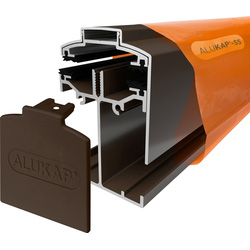 Alukap-SS Low Profile Gable Bar Brown 2.4m