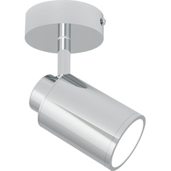 Lukso Bathroom IP44 Ceiling Light 1 Bulb Chrome