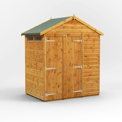 Power / Power Apex Security Shed 4' x 6' - Double Doors
