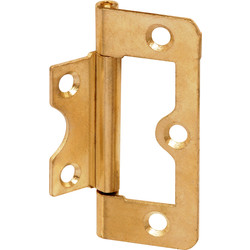 Perry / Flush Hinge Brass Plated 50mm