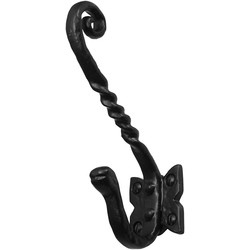 Old Hill Ironworks Old Hill Ironworks Hat & Coat Hook Barley Twist 145mm - 31043 - from Toolstation