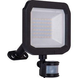 Luceco IP65 LED PIR Slimline Floodlight 30W 3150lm Cool White