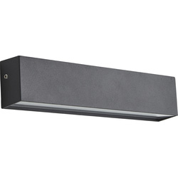 Zink / Zink Cannes Linear Wall Light 10W 1x 9w Max LED IP54 Anthracite