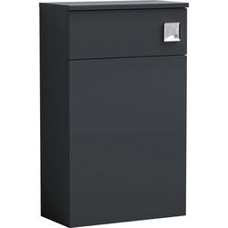 nuie Arno Compact Floor Standing WC Unit Only 500mm Soft Black