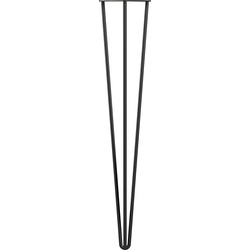 Rothley 3-Pin Hairpin Leg 710mm Matt Black