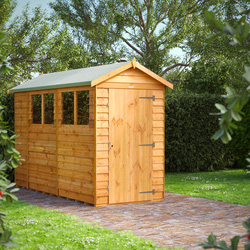 Power / Power Overlap Apex Shed 10' x 4'