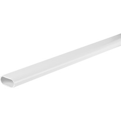PVC Oval Conduit 25mm x 3m - 31472 - from Toolstation