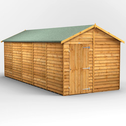 Power Overlap Apex Shed 20' x 8' No Windows