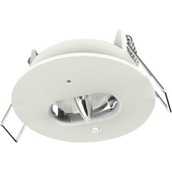 Integral LED Self Test Emergency Compact Downlight 38mm 1W 120lm 4000K Corridor