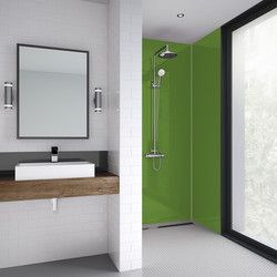 Mermaid Mermaid Acrylic Shower Wall Panel Forest Green 2440mm x 900mm x 4mm - 31797 - from Toolstation