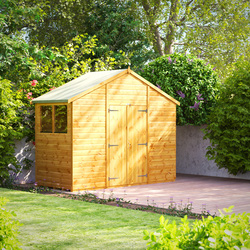 Power Apex Shed 4' x 10' Double Doors