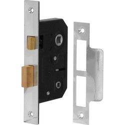 Forge Hardware / Bathroom Mortice Lock 76mm Nickel