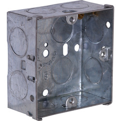Metal Box 1 Gang 35mm Bulk Pack - 32068 - from Toolstation