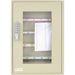 Key Secure By Codelocks View Key Cabinet with KL1000 Digital Lock 25 Padlock Hooks