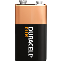 Duracell +100% Plus Power Batteries 9V