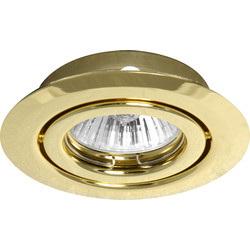 Low Voltage Adjustable Downlight Pressed Brass