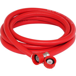 Washing Machine Hose 2.5m Red - 32532 - from Toolstation