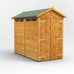 Power Apex Security Shed 8' x 4' - Double Doors