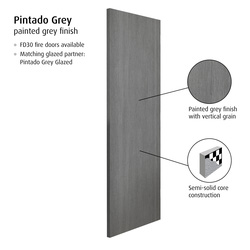 Pintado Grey Painted Internal Door