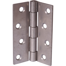 Unbranded Strong Butt Hinge Grey - 33303 - from Toolstation